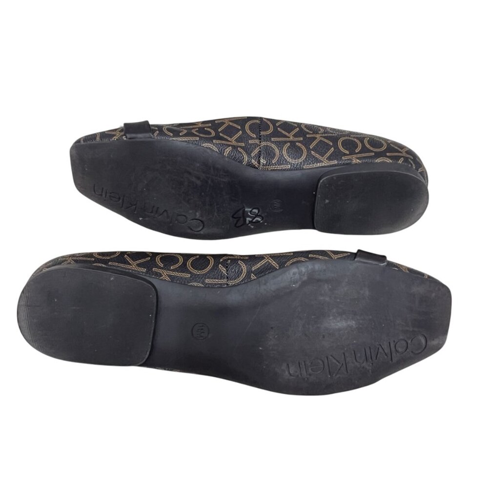 Calvin Klein KC Pixie Logo square toe women's slip on flats size 11 - Picture 9 of 9